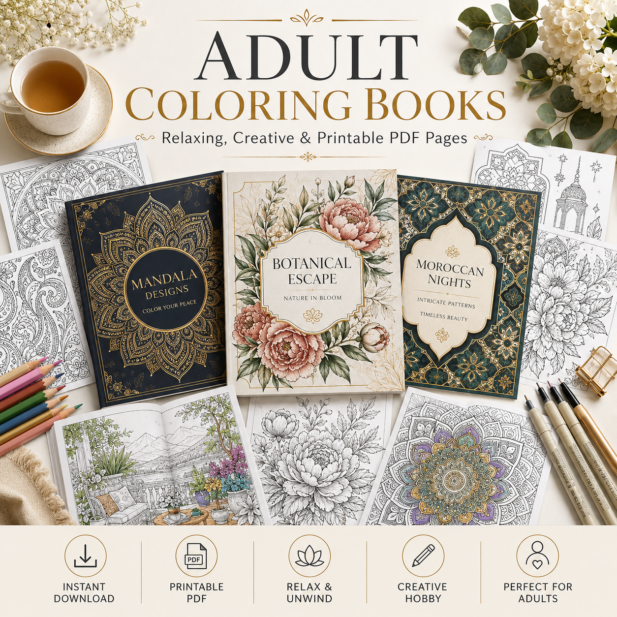 Adult Coloring Books