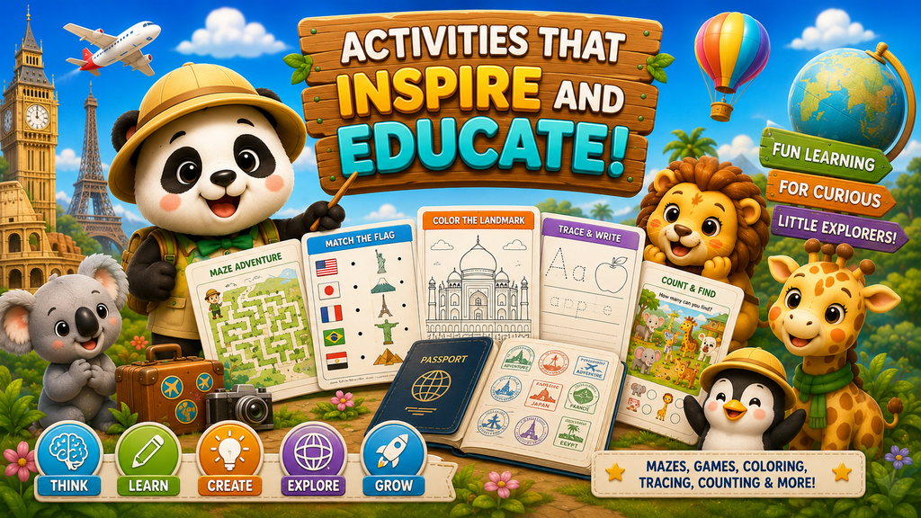 Cute Animals Around the World Vol. 2 | Printable PDF | Ages 4–9