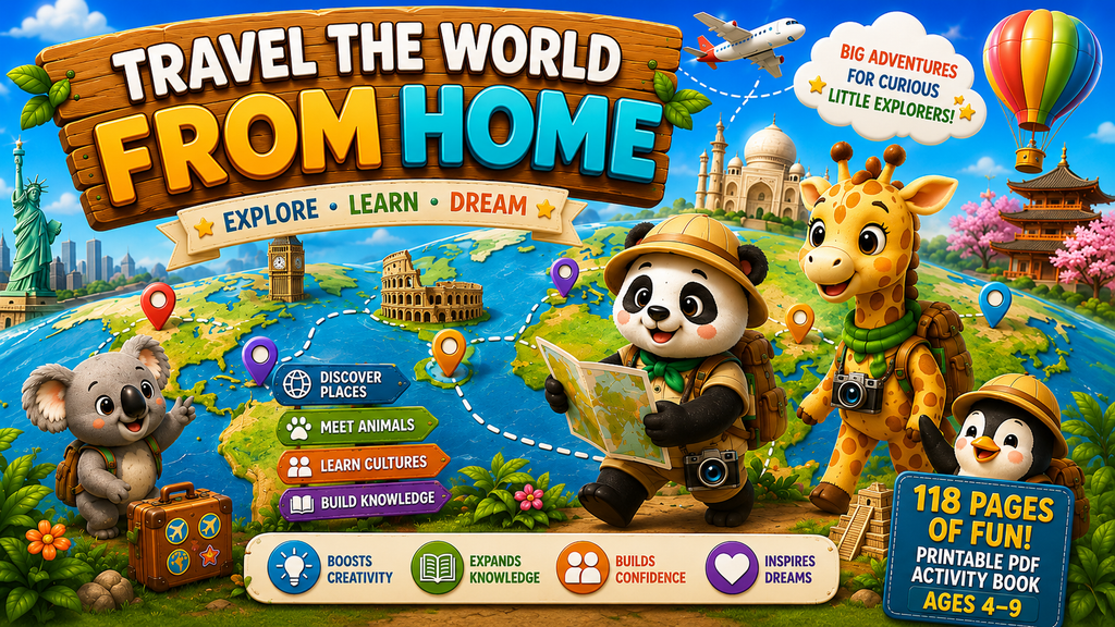 Cute Animals Around the World Vol. 2 | Printable PDF | Ages 4–9